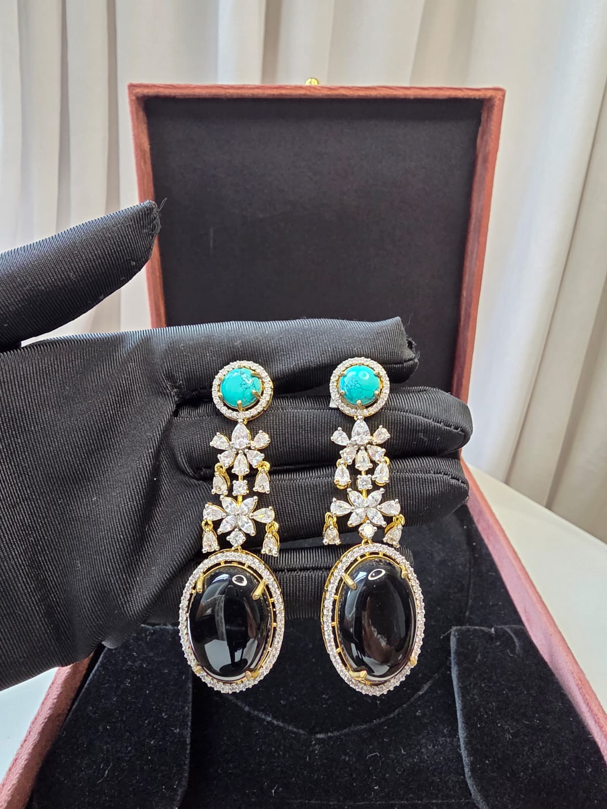 Midnight Noir Statement Earrings