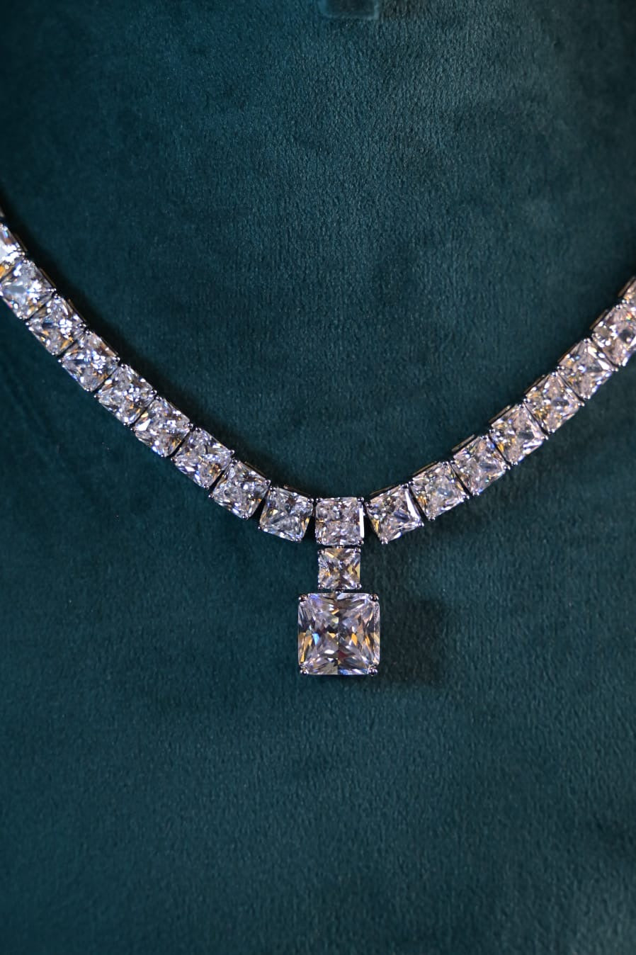 Classic Crystal Drop Necklace Set