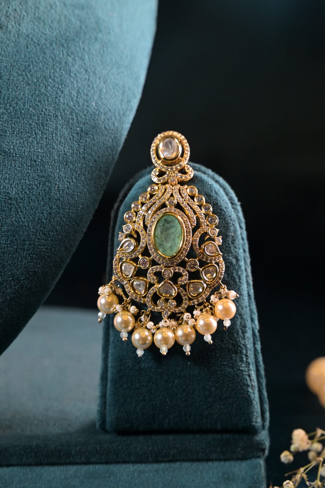 Meher Mint Polki Necklace Set