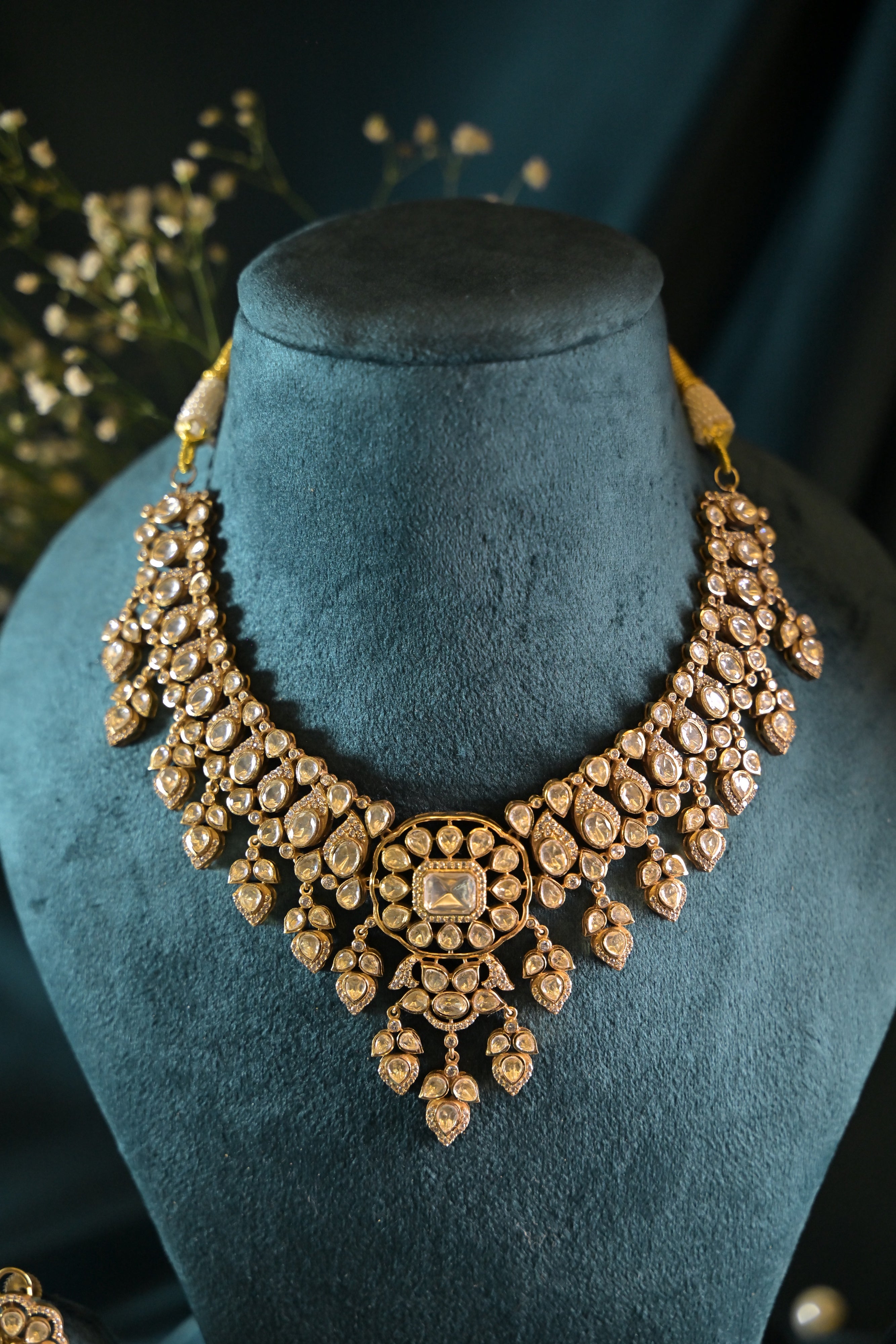 Regal Polki Statement Necklace Set
