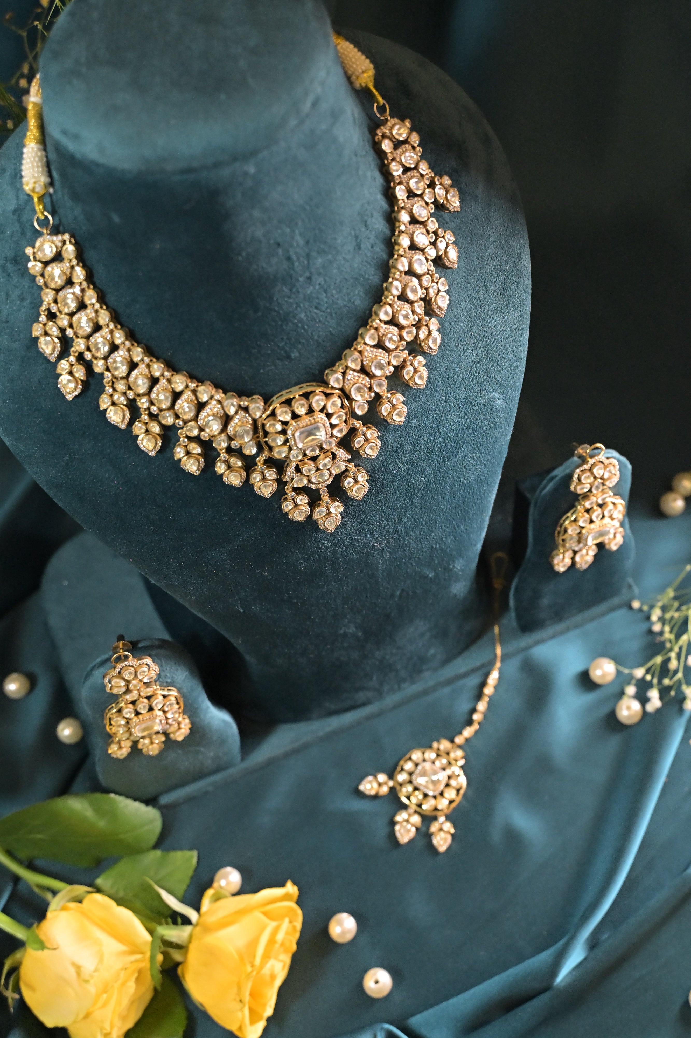 Regal Polki Statement Necklace Set