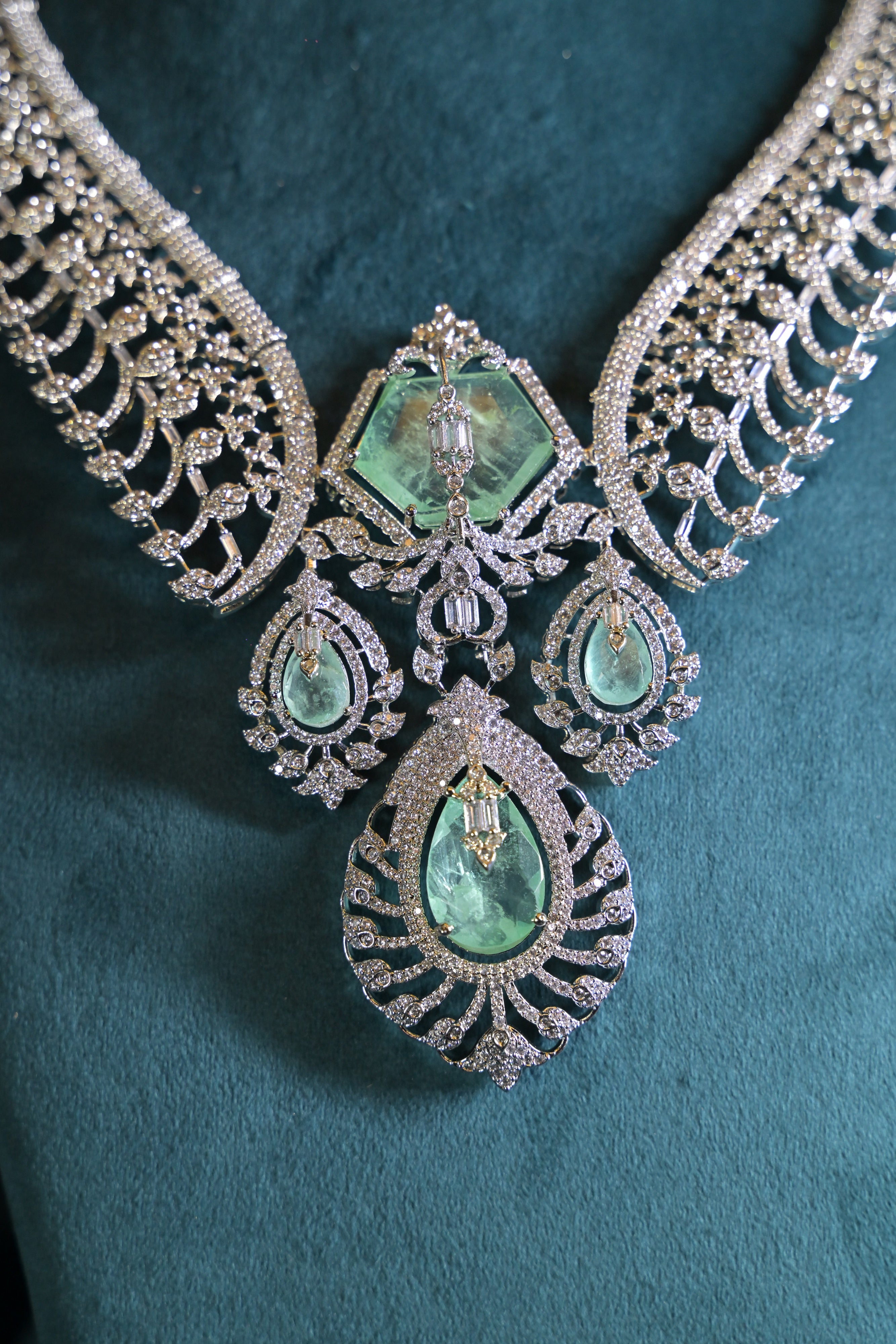 Emerald Majesty Necklace Set