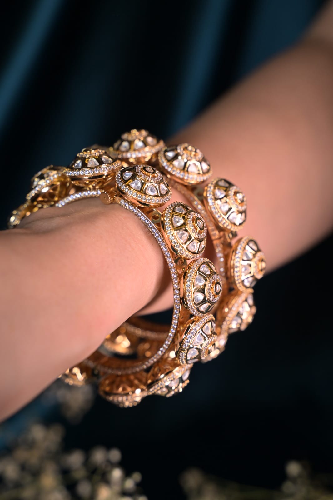 Classic Polki Parcheli Bangle