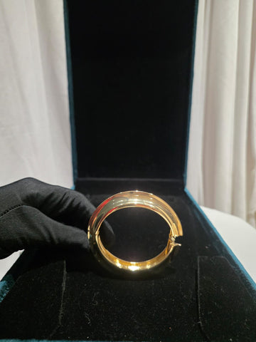 Sculpted Gold Bangle