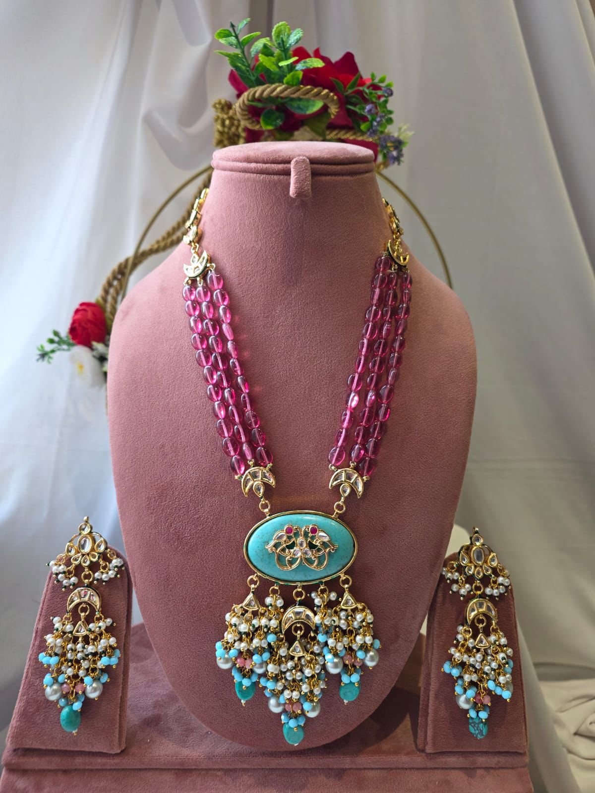 Firoza Royale Beaded Statement Set