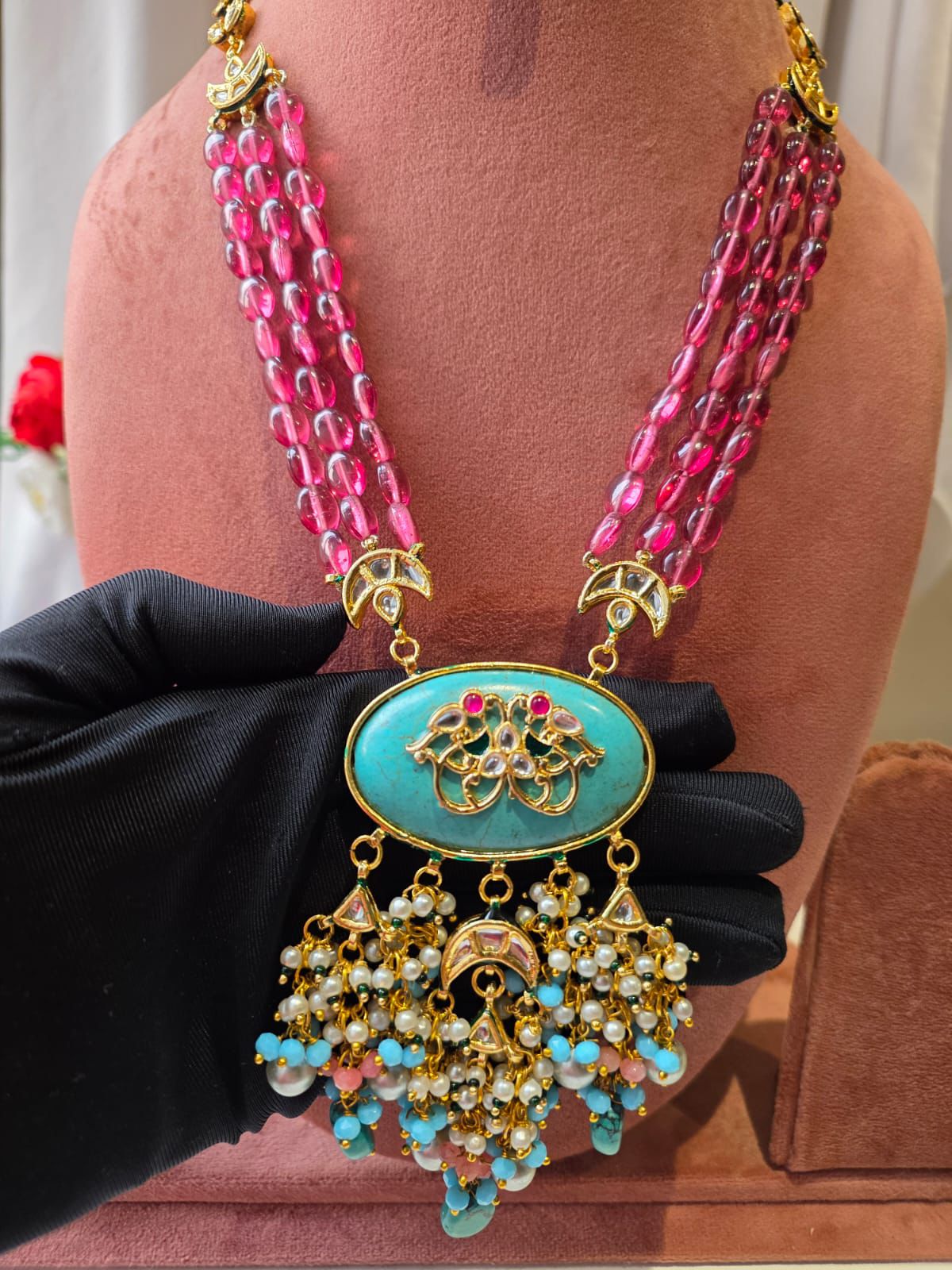 Firoza Royale Beaded Statement Set