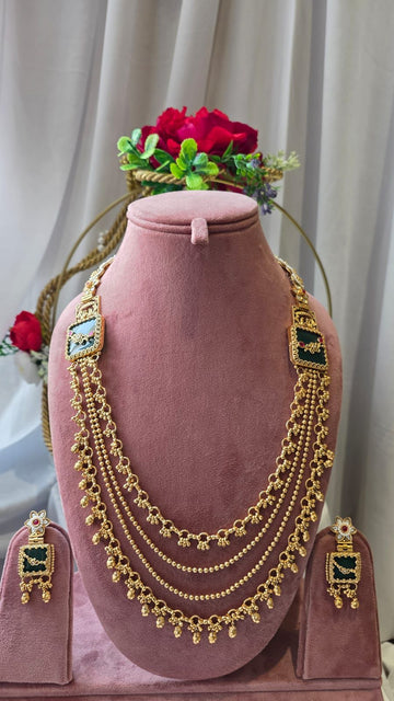 Gold Heritage Layered Necklace Set