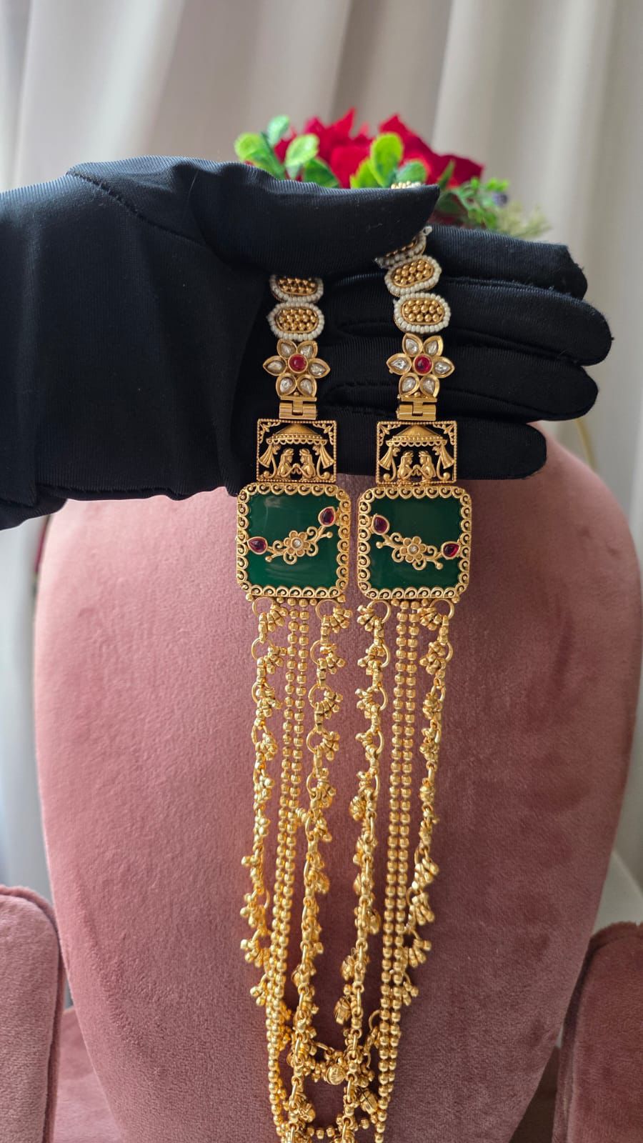 Gold Heritage Layered Necklace Set