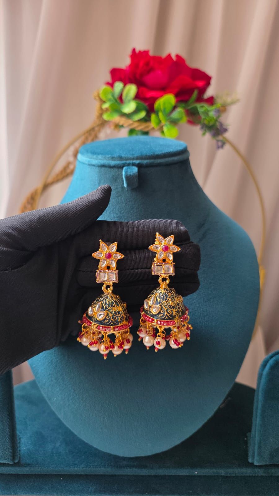 Nooraya Emerald Pearl Hasli Choker Set