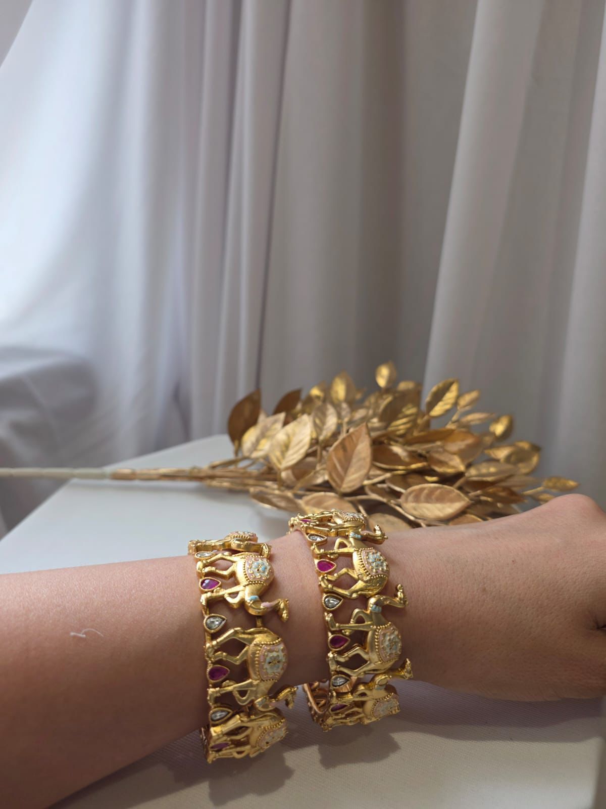 Camel Motif Heritage Bangles