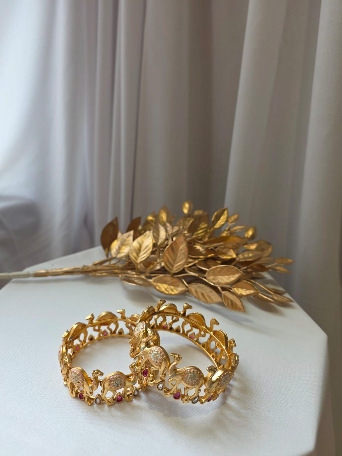 Camel Motif Heritage Bangles