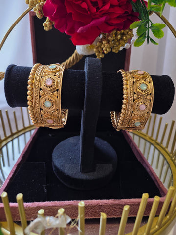 Pastel Hexa Heritage Bangles