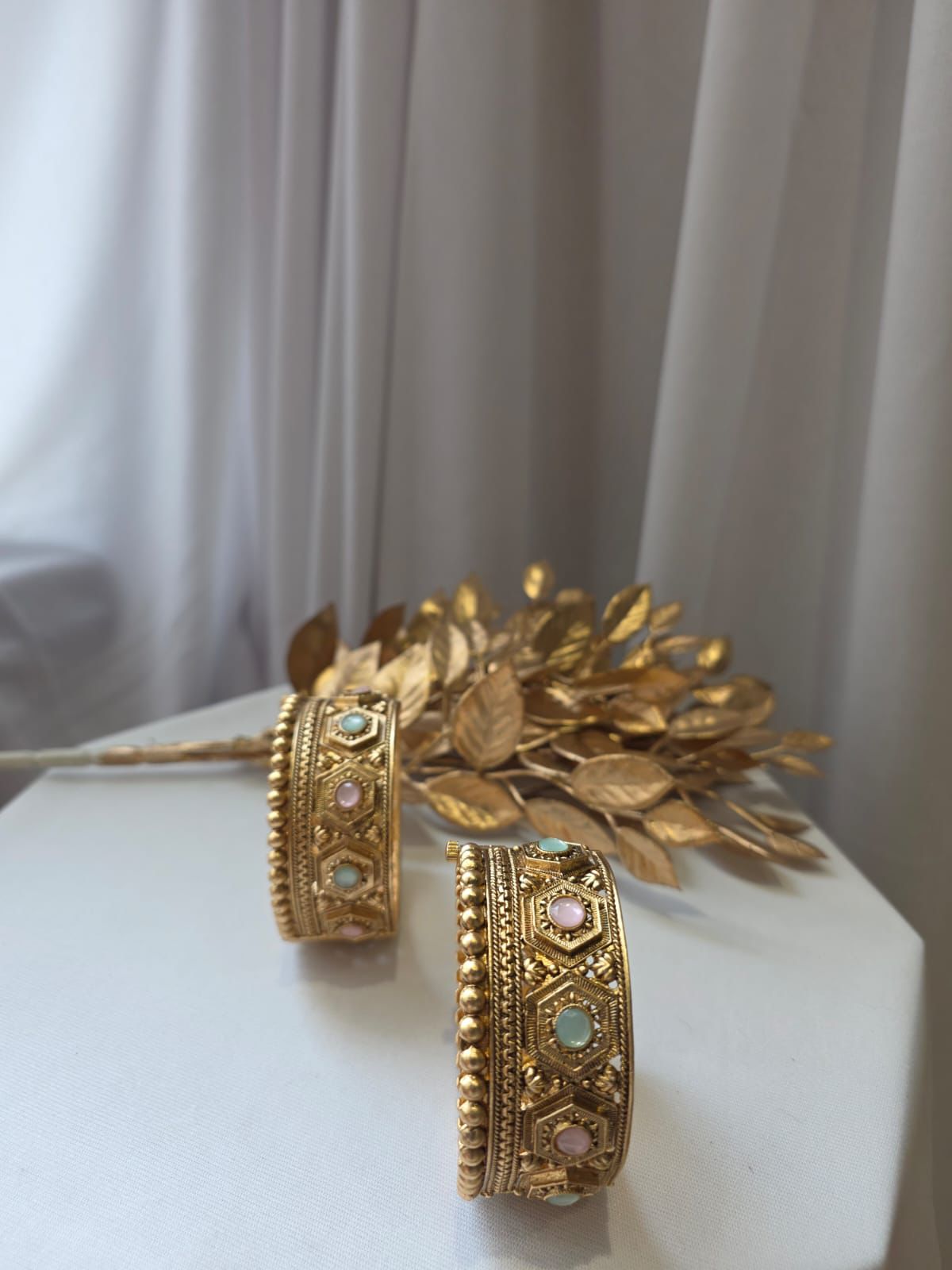 Pastel Hexa Heritage Bangles