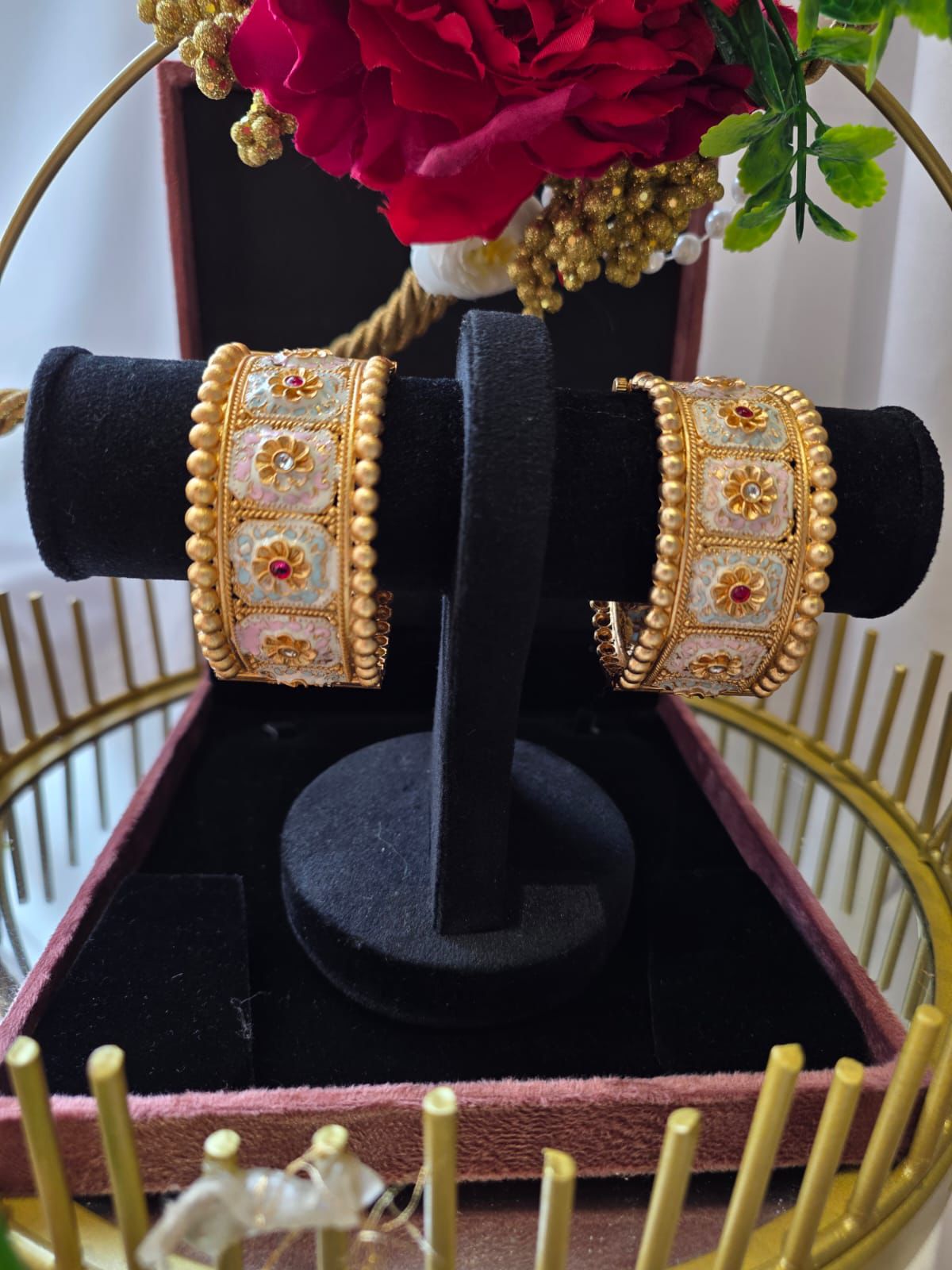 Pastel Bloom Heritage Bangles