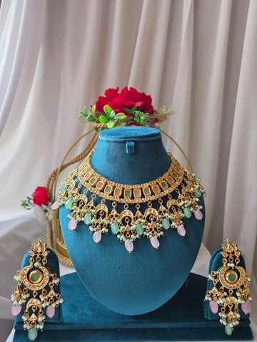 Noor Kundan Pastel Choker Set