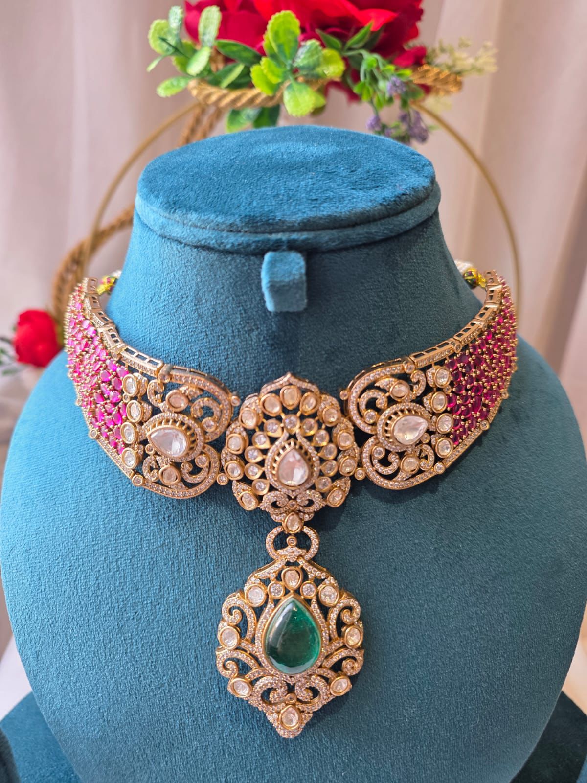 Emerald Zehra necklace set Set