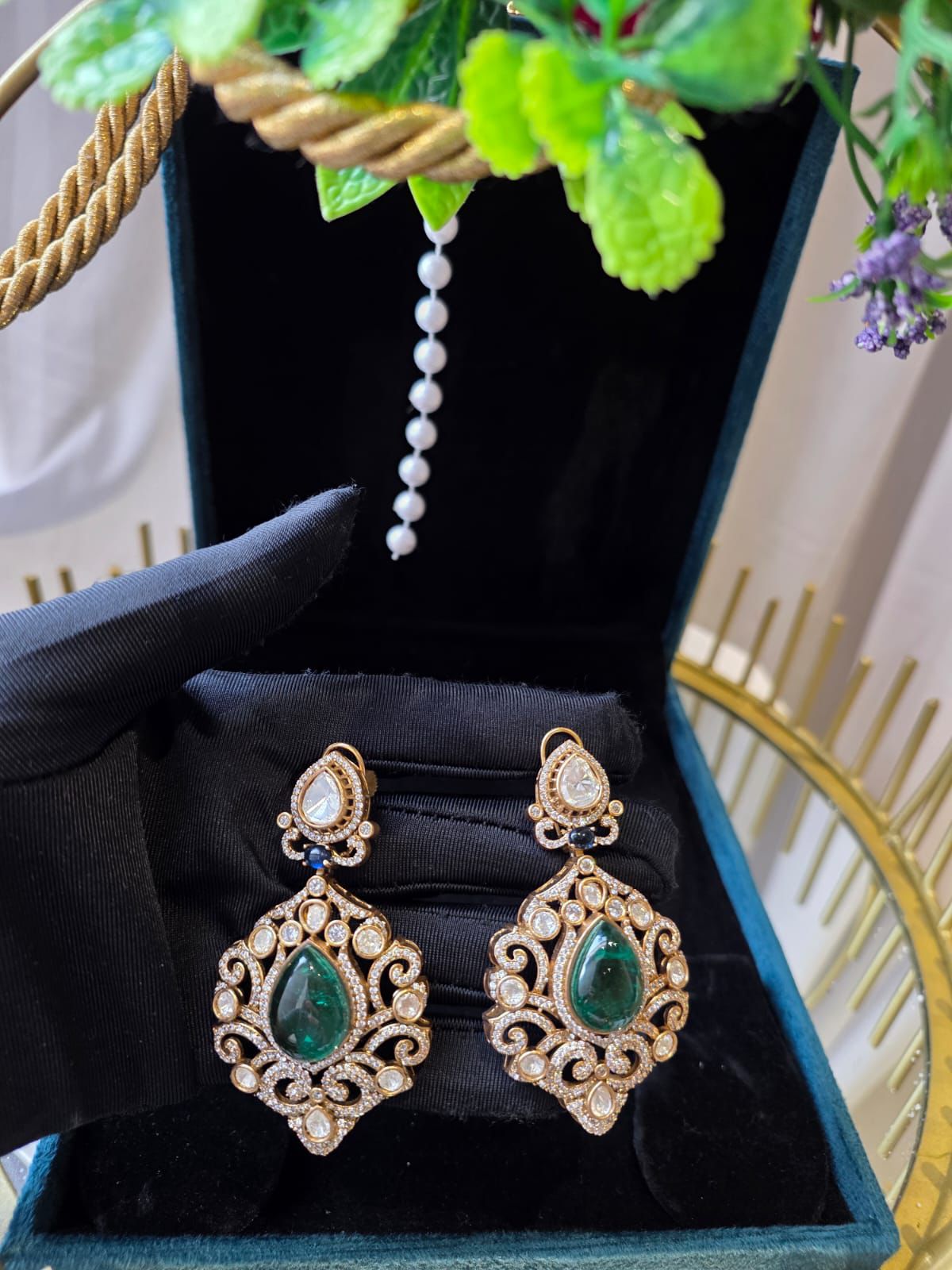 Emerald Zehra necklace set Set