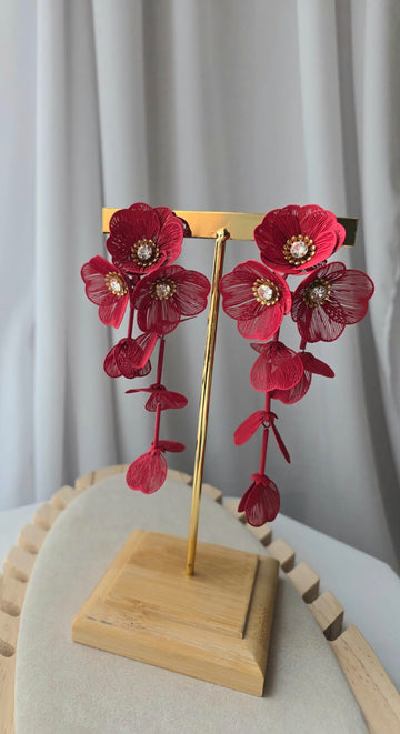 Scarlet Bloom Earrings