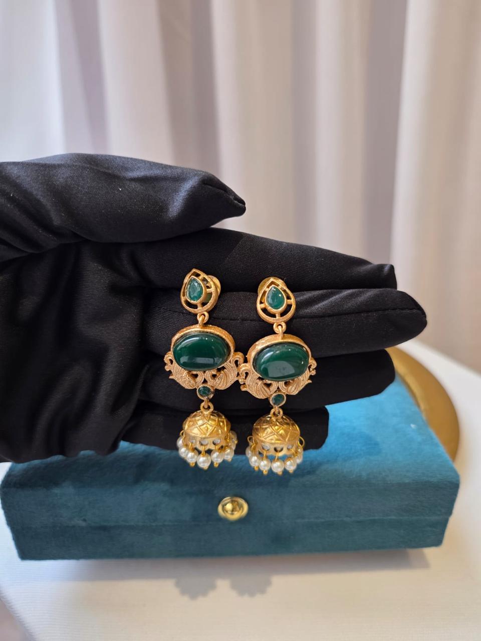 Zehra Pearl Jhumkas