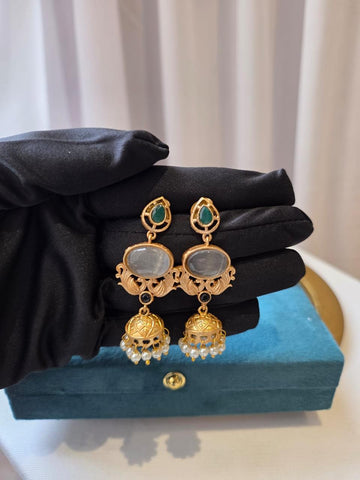 Zehra Pearl Jhumkas