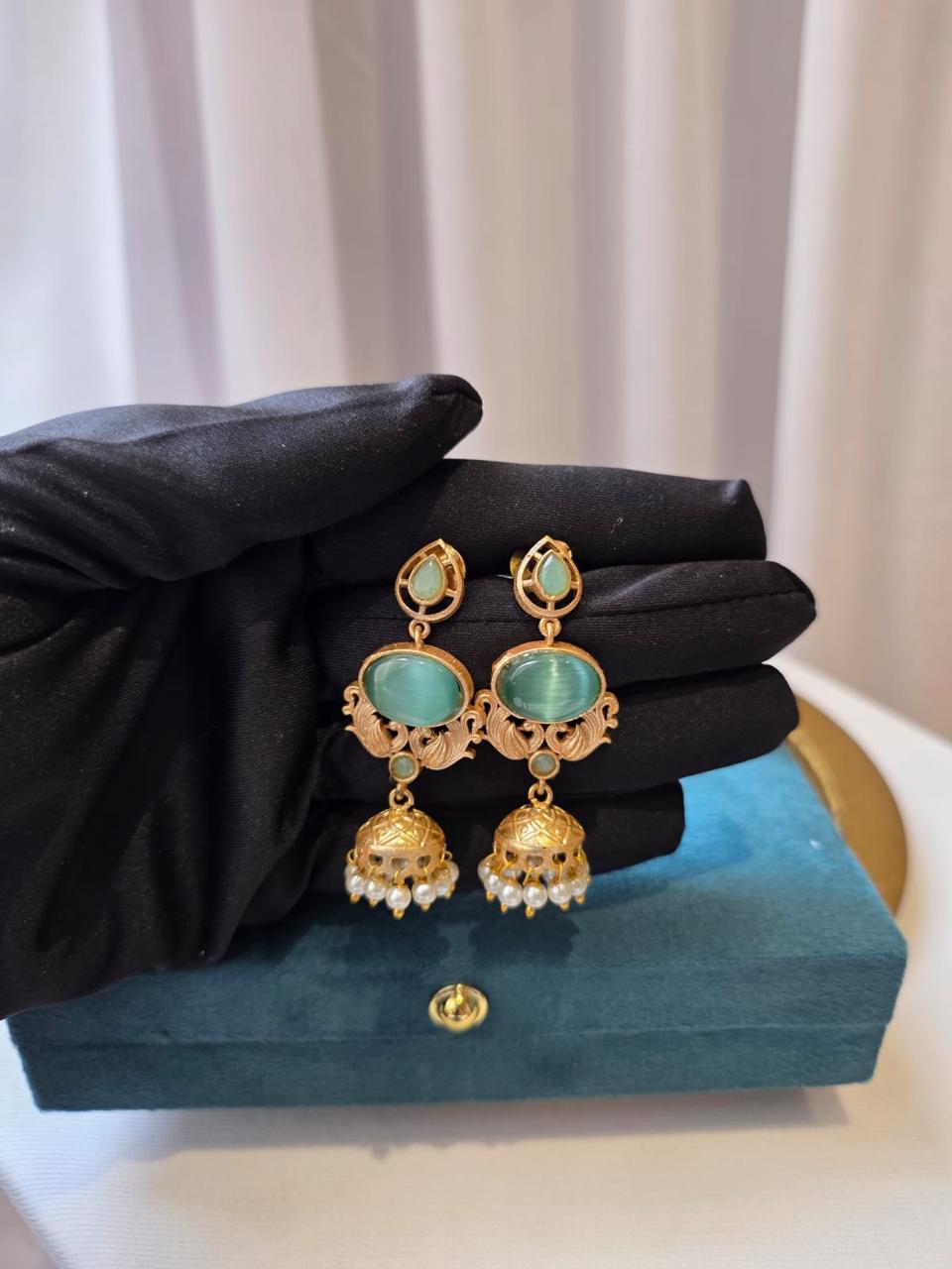 Zehra Pearl Jhumkas