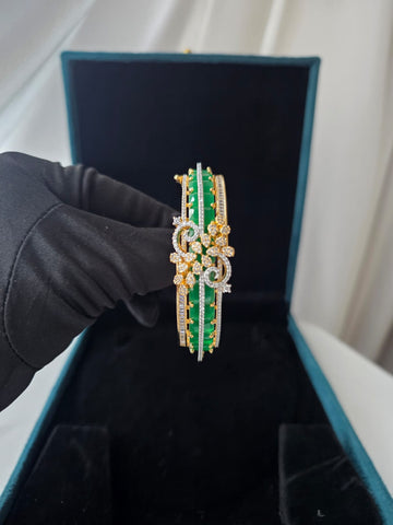 Emerald Floral Luxe Bracelet
