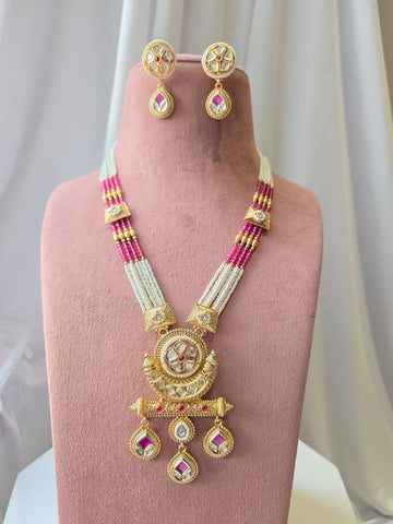 Heritage round  Long Necklace Set