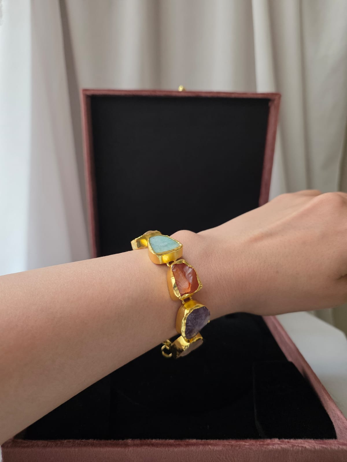 Celeste Mosaic Link Bracelet