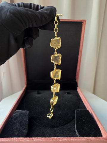 Golden Prism Link Bracelet