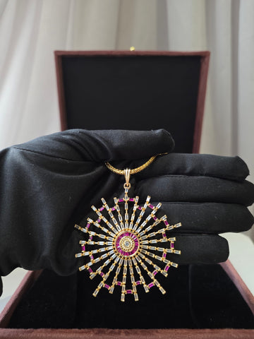 Radiant Sunburst Luxe Pendant Set
