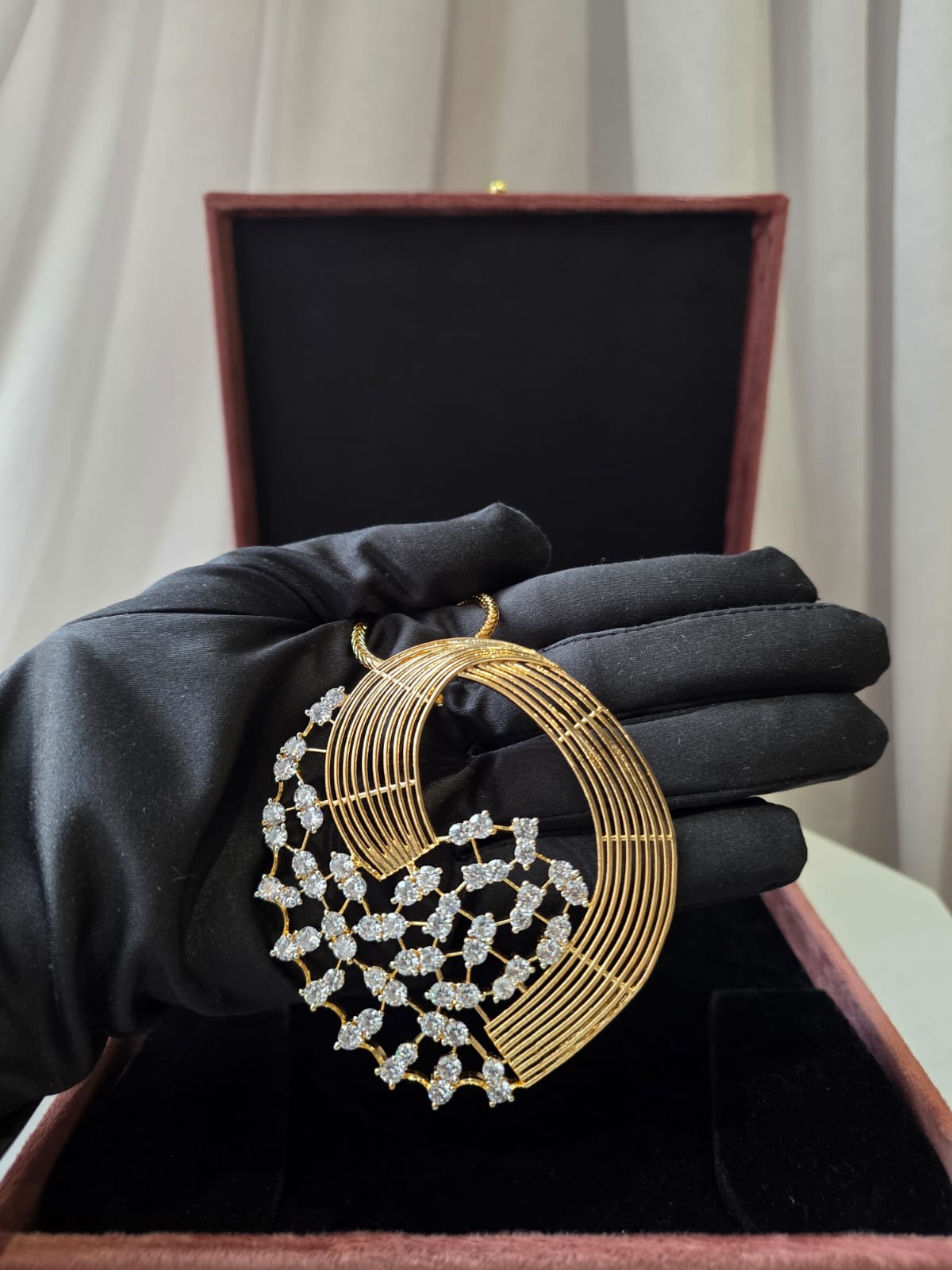 Aurora Crescent Luxe Pendant Set