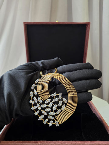 Aurora Crescent Luxe Pendant Set