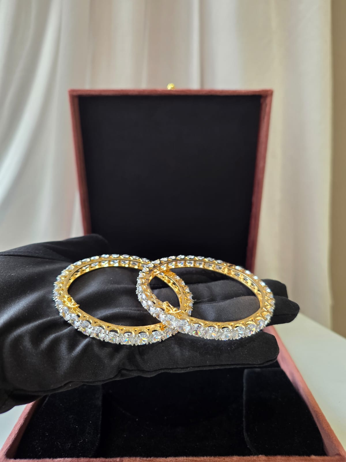 Celestique diamond Eternity openable Bangles
