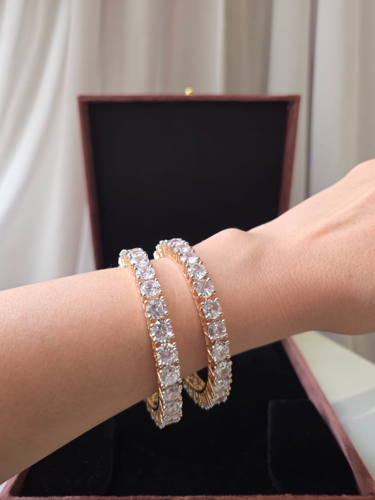 Celestique Eternity Diamond  Bangles