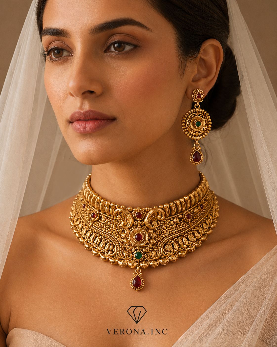 Mughal Muse  Gold Choker