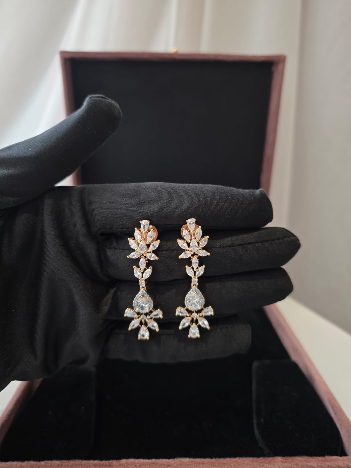 Celeste Dropcross Diamond Necklace Set