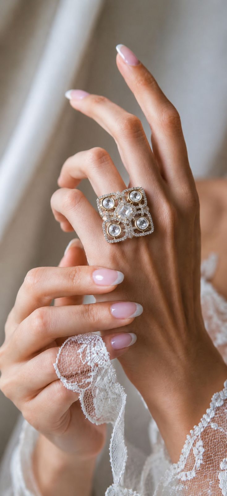 Zaria Crystal Royale Cocktail Ring