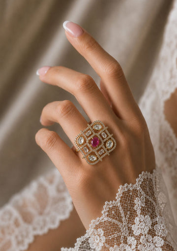 Ruby Medallion Ring