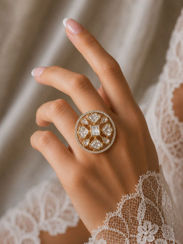 Elara Crystal Cocktail Ring