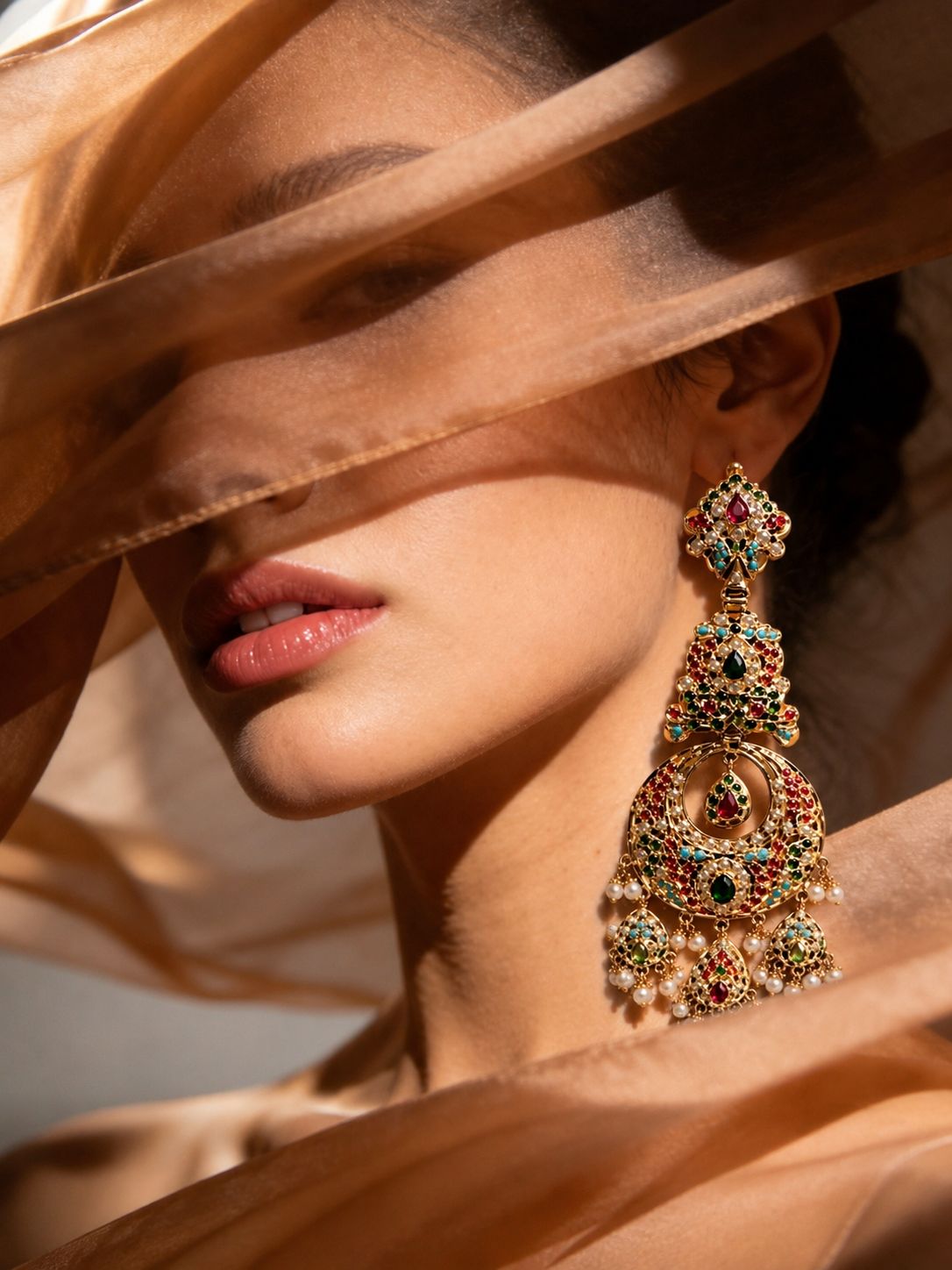 Zehra Drop Jadau Earrings