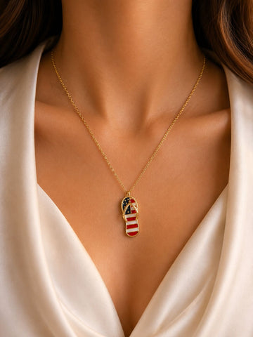Wanderlust Flip-Flop Pendant Chain