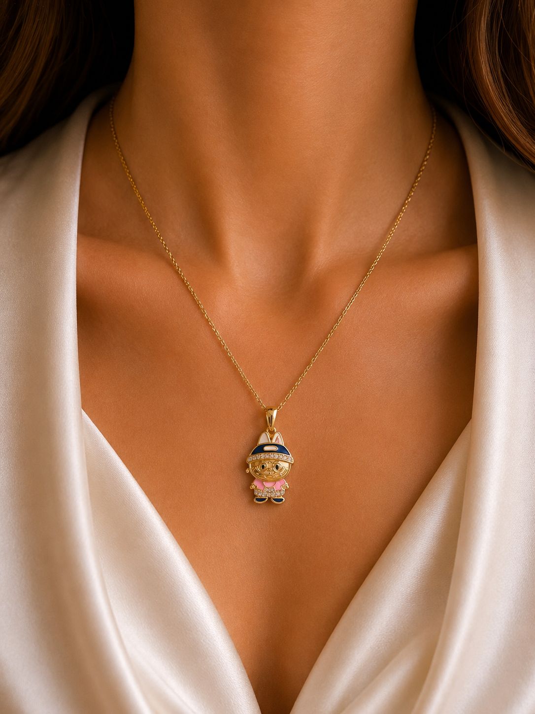 Labubu Captain Explorer Pendant Chain