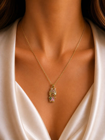 Labubu Pink Pendant Chain