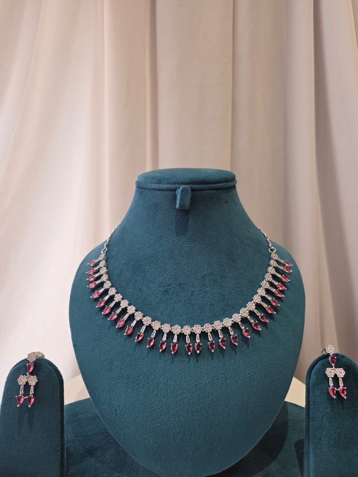 Midnight Ruby Crystal Necklace