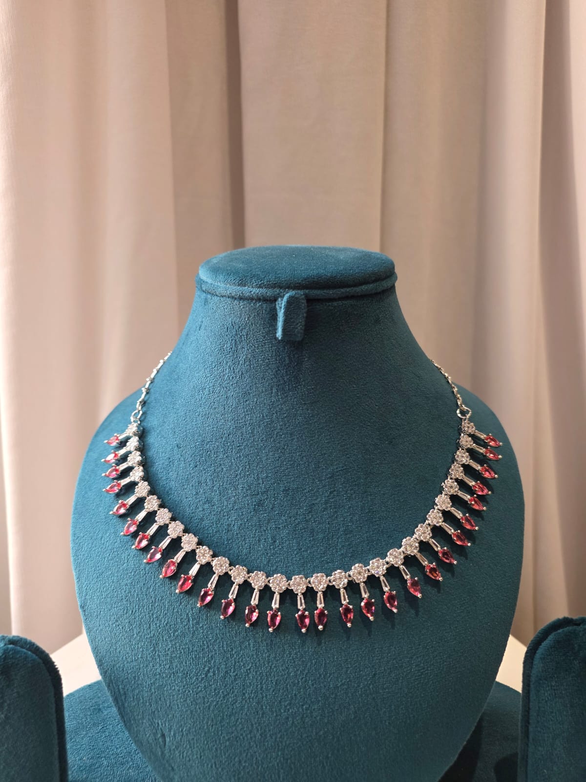 Midnight Ruby Crystal Necklace