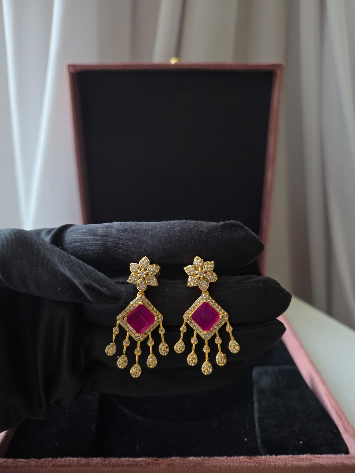 Rooh Ruby Necklace Set