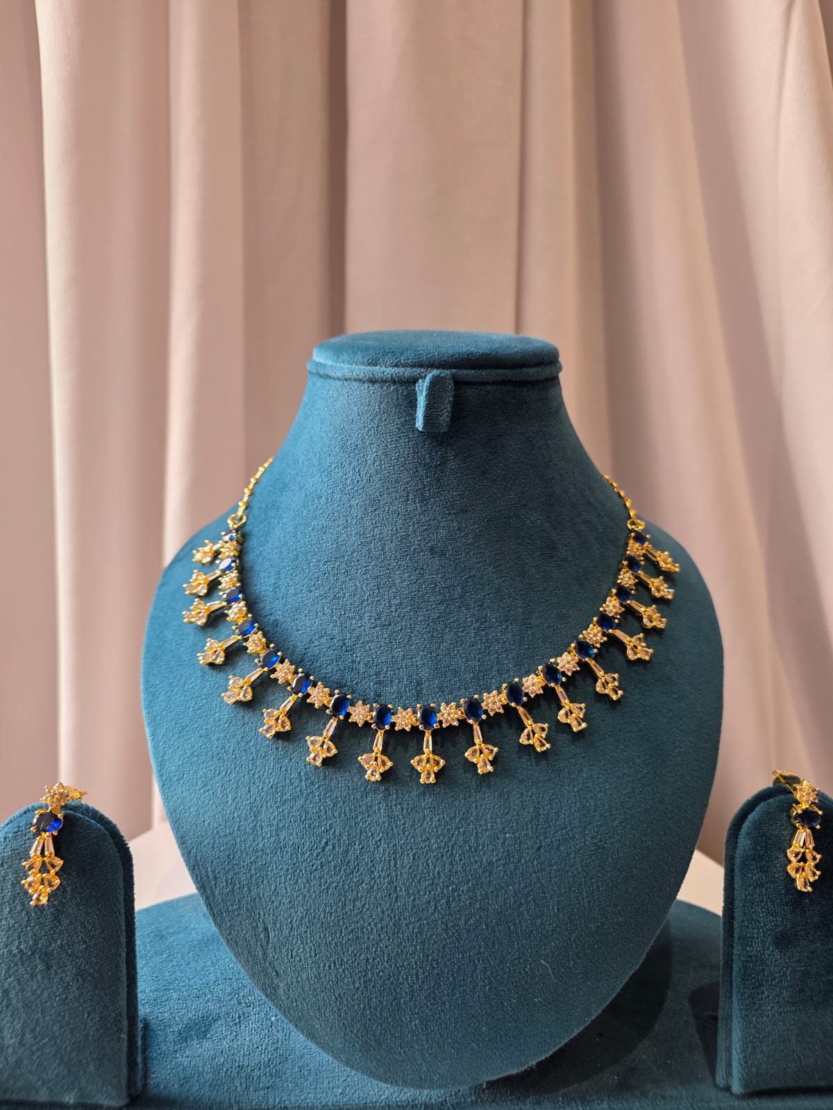 Sapphire Blossom Necklace