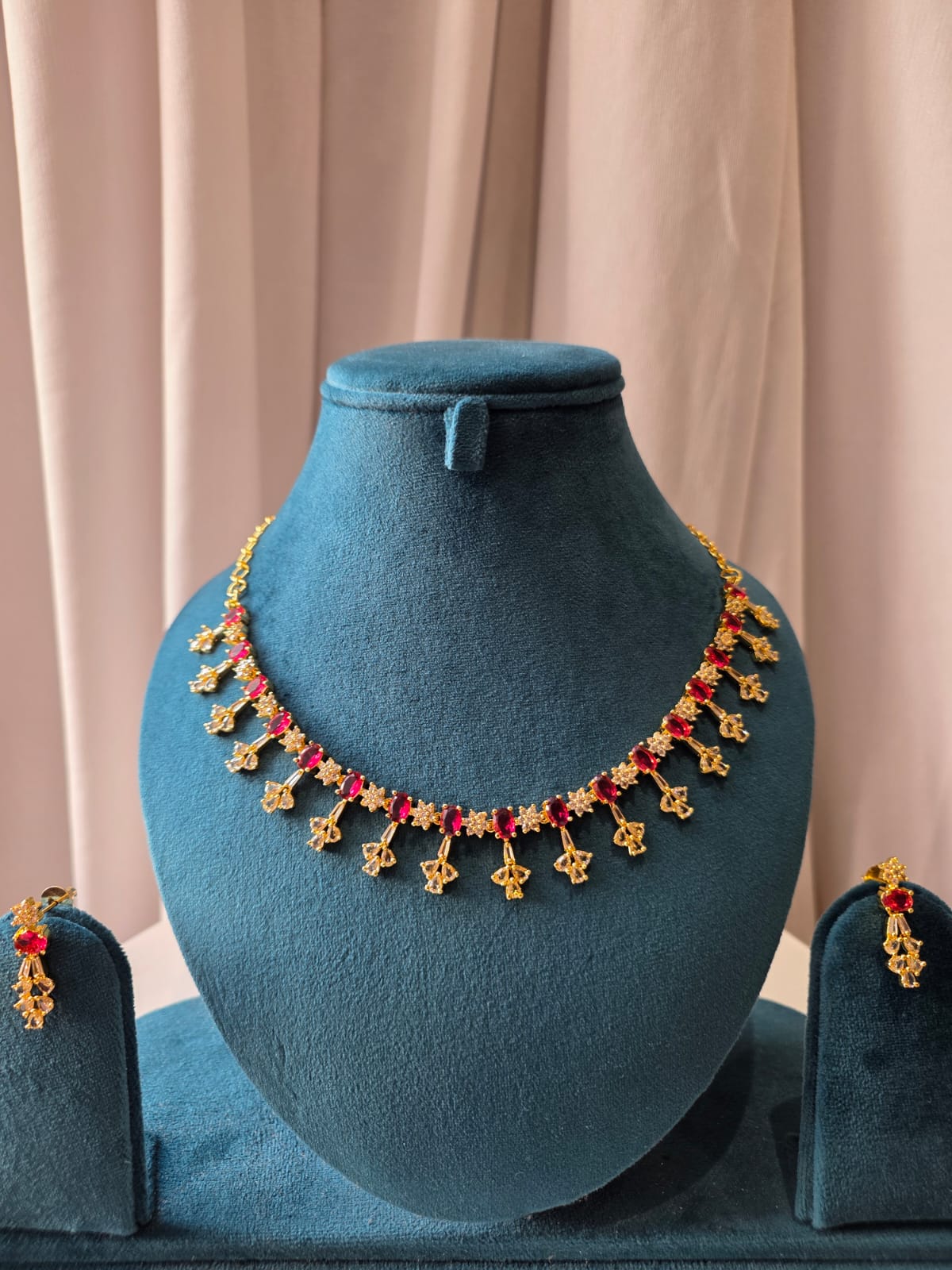Ruby Blossom Necklace