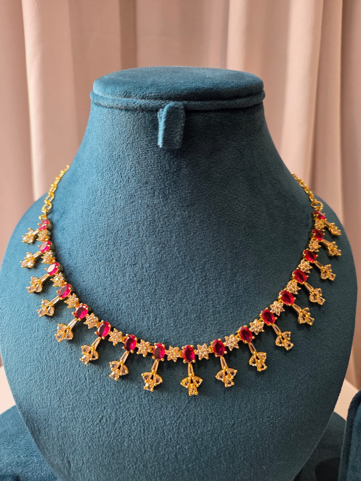 Ruby Blossom Necklace