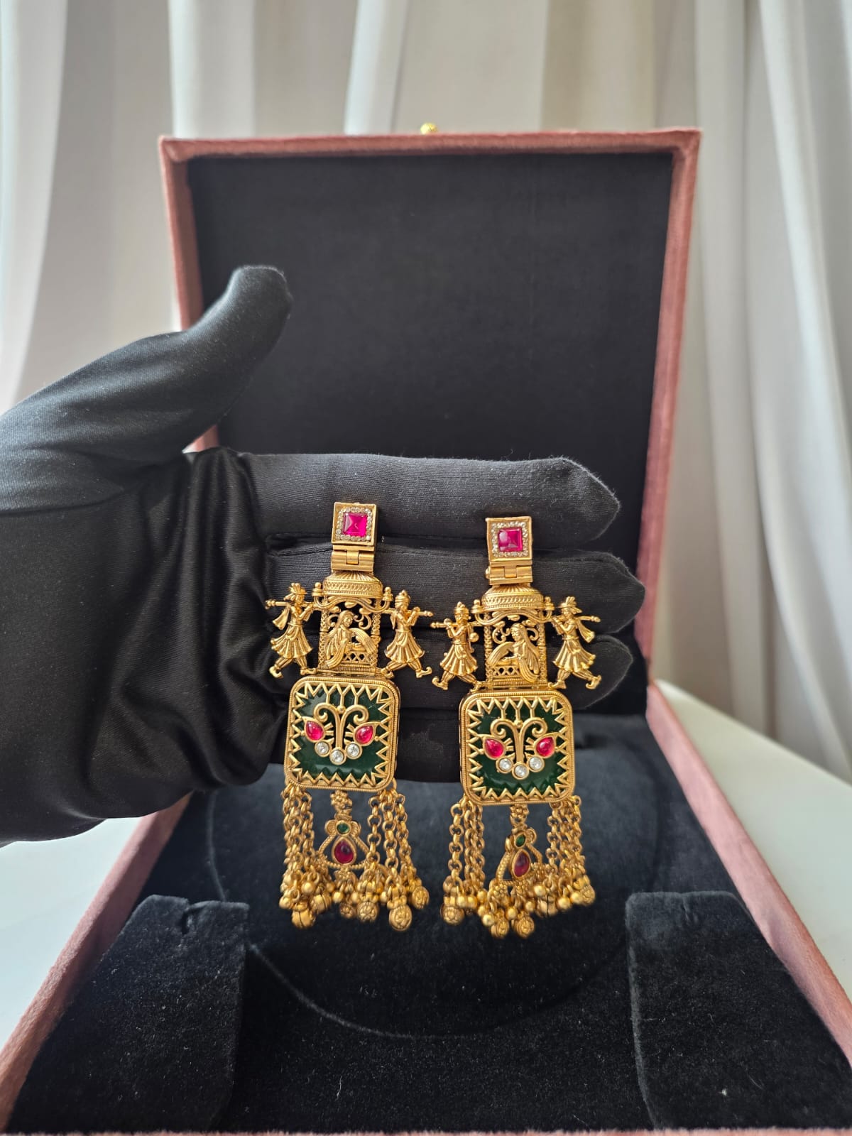 Jharokha Tassel Earrings
